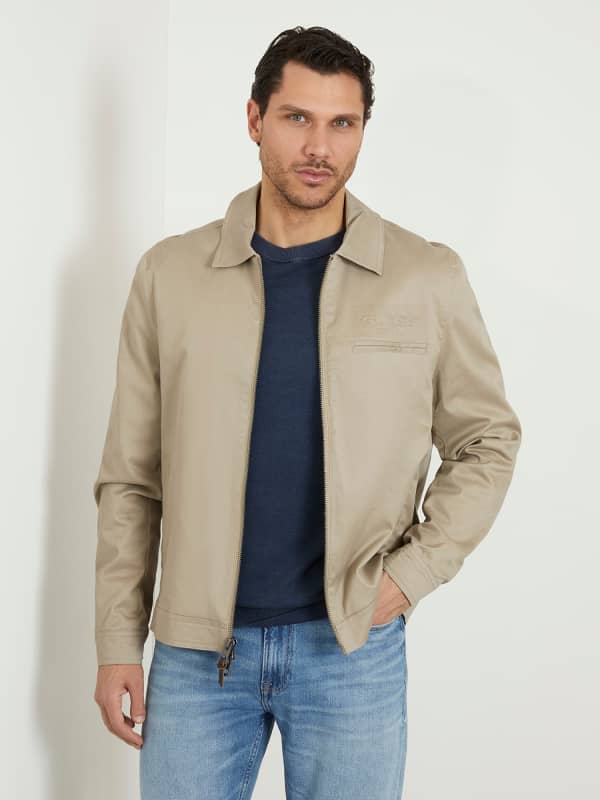 Jakke GUESS Embossed Logo Jacket Beige | M4GL11WG550, 0