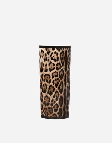 Home decor Dolce & Gabbana Dolce & Gabbana Leopard Print Cylindrical Porcelain Vase Onesize Flerfarvet | TCC196TCAMWUL003, 3