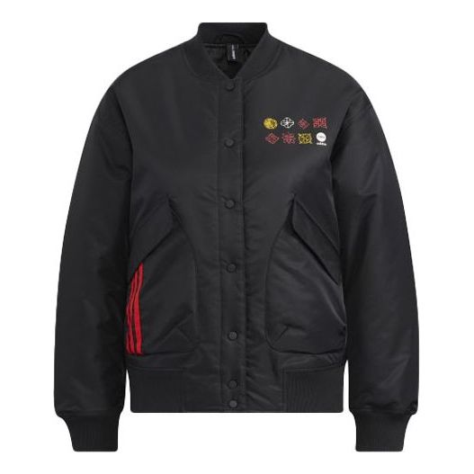 Bomberjakke adidas Originals Neo Pad Bomber Jacket Sort | HM7484, 0