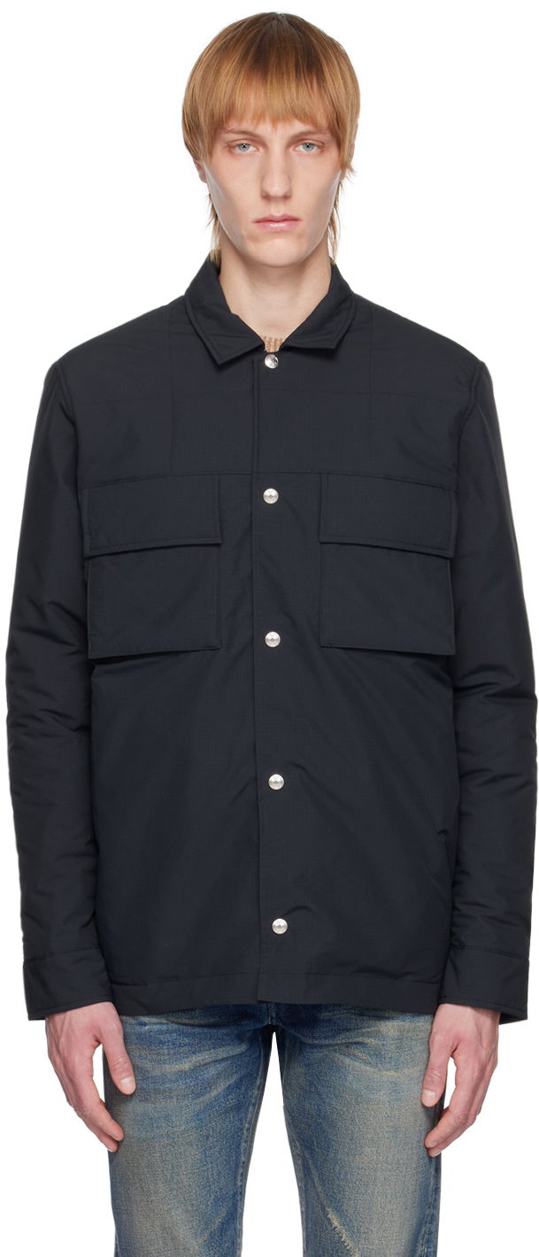 Skjorte Paul Smith Paul Smith Wadded Overshirt Sort | M1R-631X-J01777