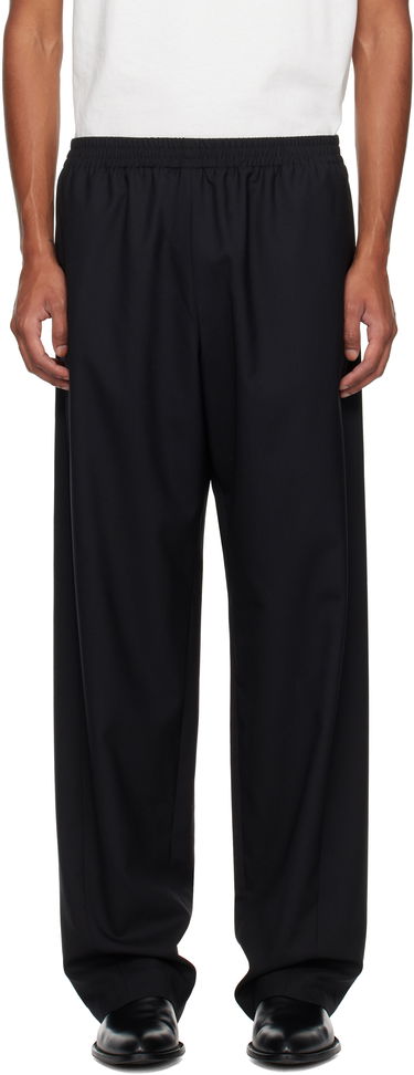 Bukser The Row Konan Elastic Waist Trousers Sort | 803-W3464, 0