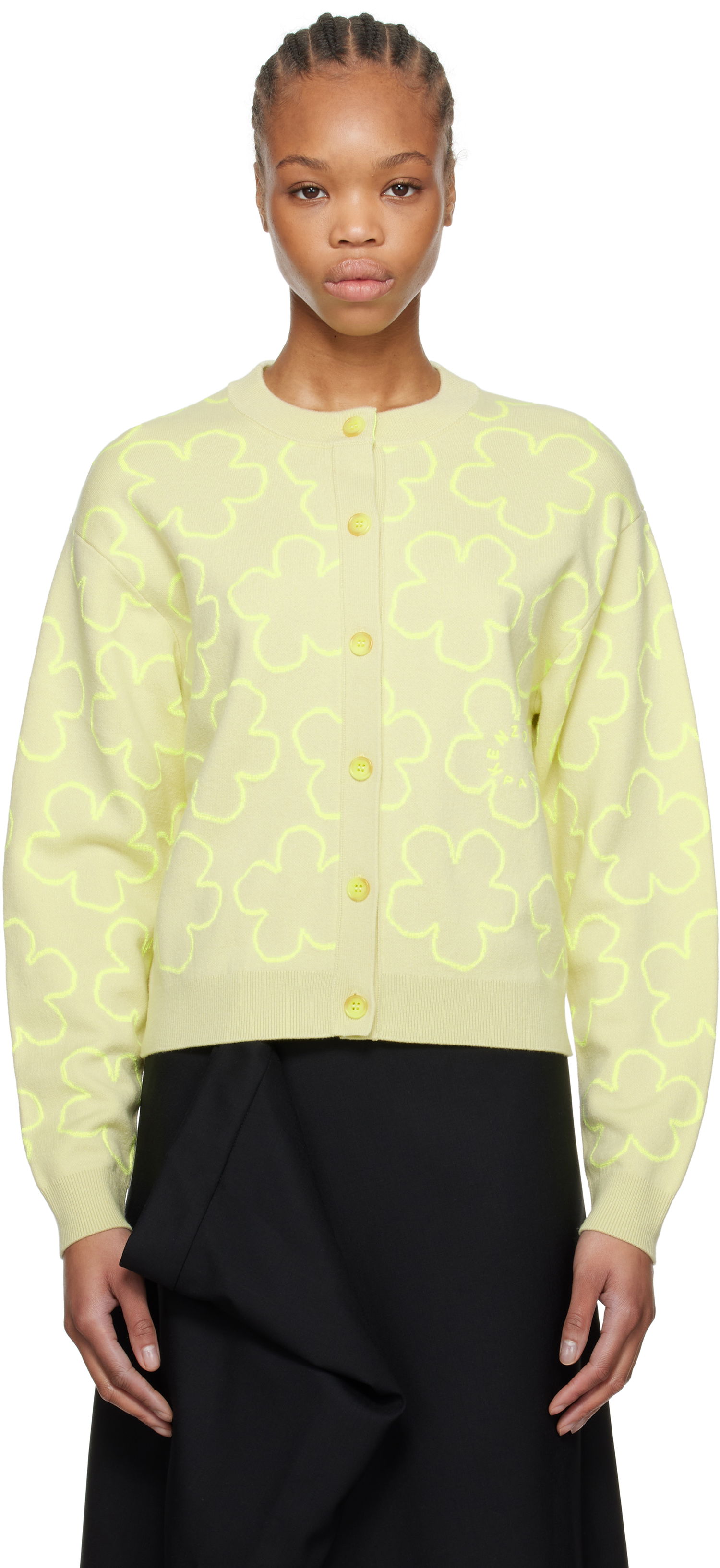 Sweater KENZO Kenzo Paris 'Hana Dots' Embroidered Cardigan Gul | FF52CA4783CP, 0