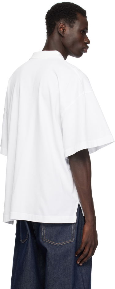 Polo skjorte Alexander Wang Alexander Wang Short-Sleeve Polo Hvid | 6CC1251073, 2
