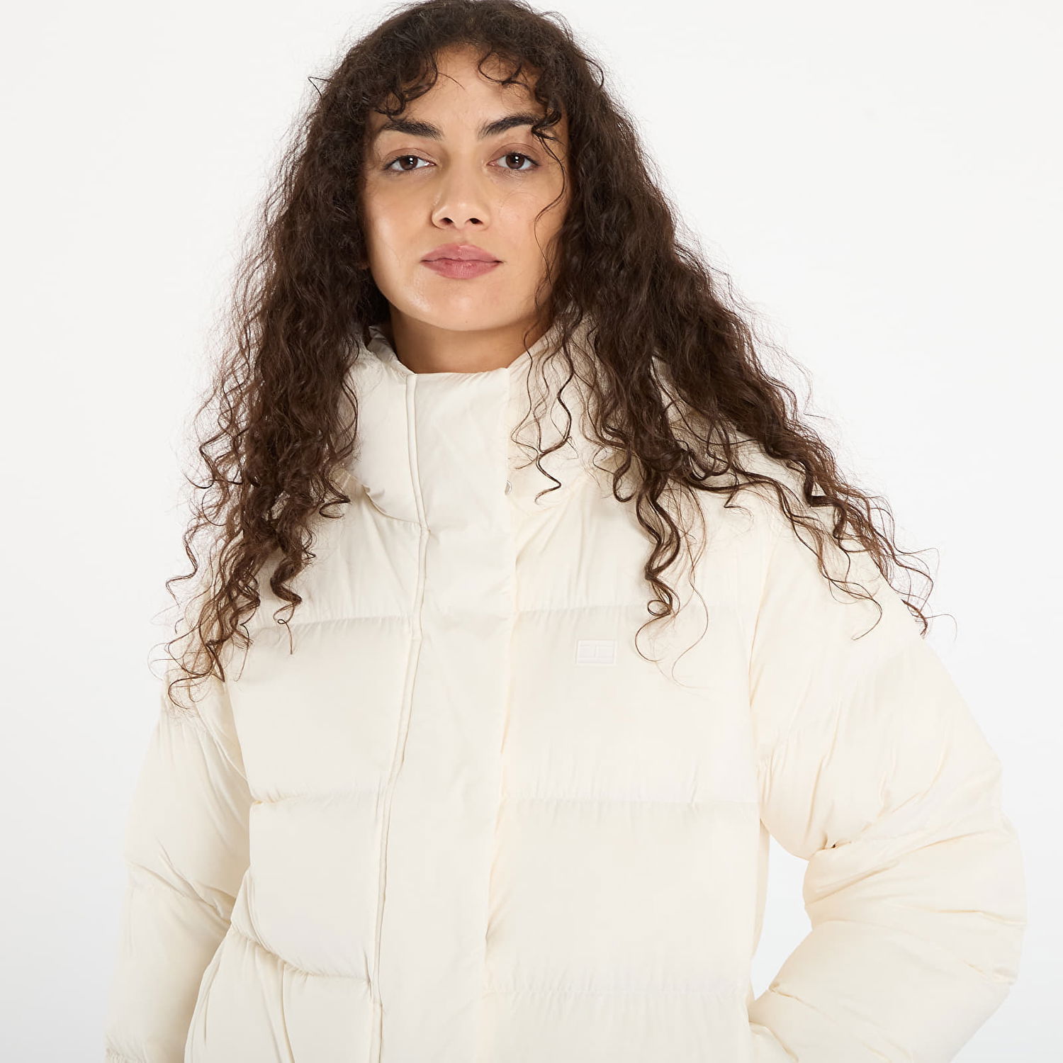 Puffer jakke Tommy Hilfiger Tommy Hilfiger Modern Down Regular Fit Puffer Jacket Hvid | WW0WW45739 YA8, 1
