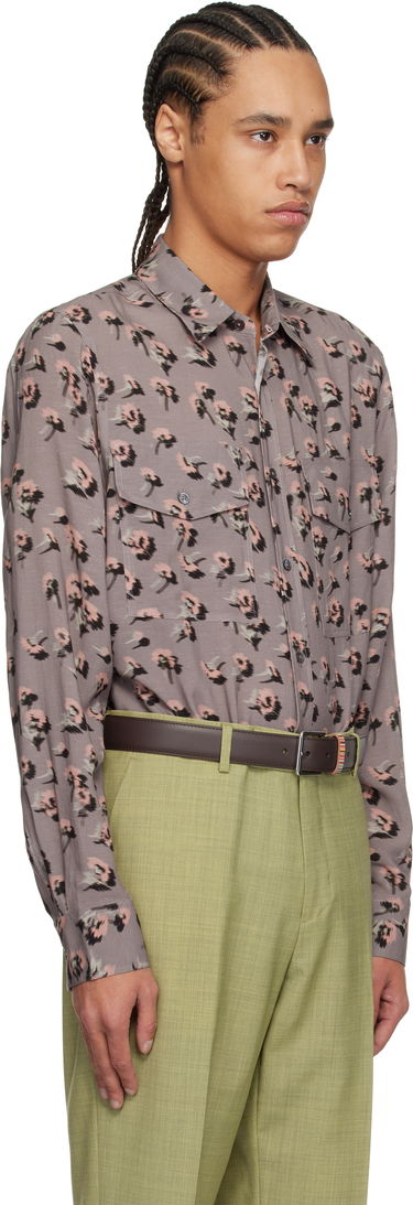 Skjorte Paul Smith Paul Smith Casual Fit Floral Shirt Grå | M1R-389Z-P02577-55, 1