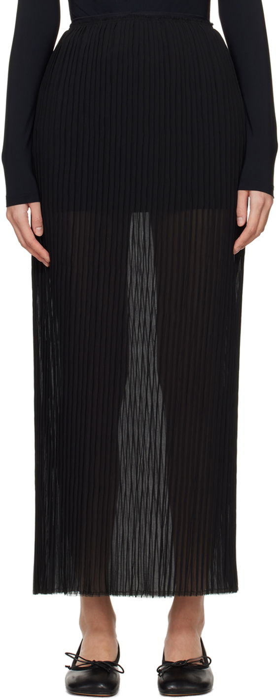 Nederdel Maison Margiela MM6 Sheer Maxi Skirt Sort | S52MI0009 S78565, 0
