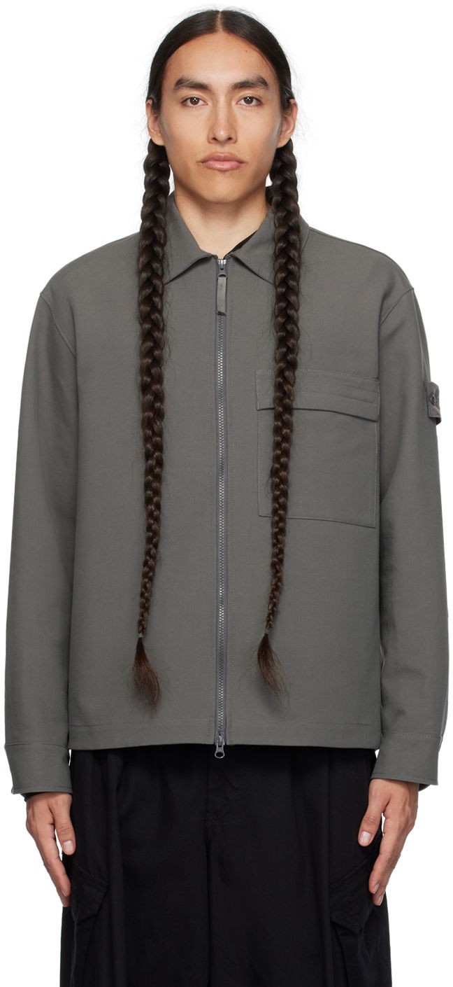 Jakke Stone Island Spread Collar Grå | 7915115F2, 0