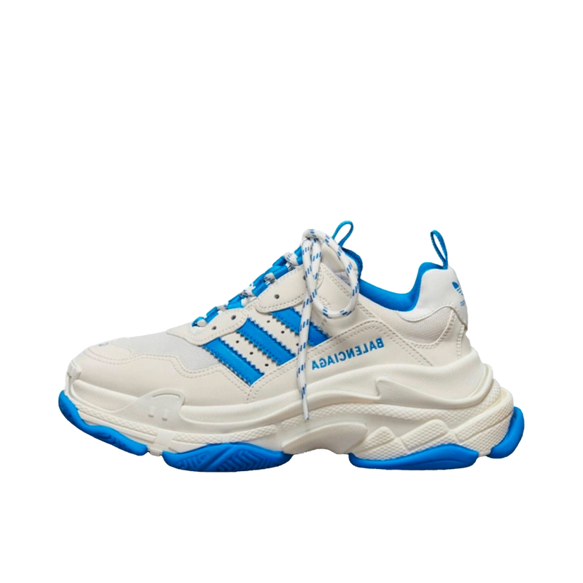 Sneakers og sko Balenciaga adidas x Triple S White Blue W Blå | 712764W2ZB39040