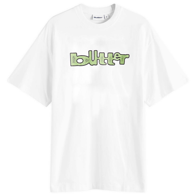 T-shirt Butter Goods Warped T-Shirt, Size Large Hvid | BG251101-WHT