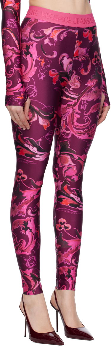Leggings Versace Versace Jeans Couture Barocco Lycra Leggings Sort | E79HAC101_EJS501, 4