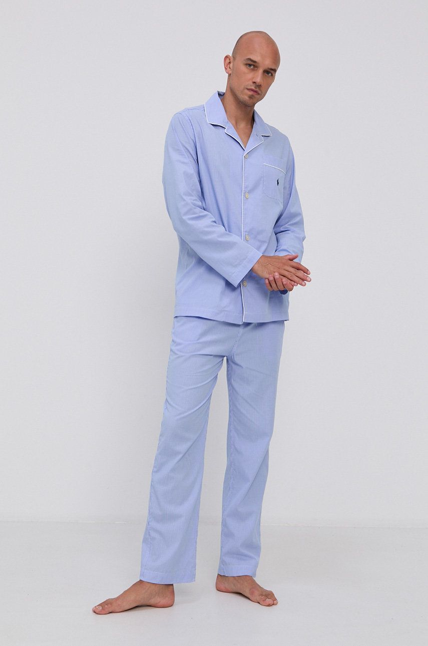 Pyjamas Polo by Ralph Lauren Patterned Pajama Set Blå | 714514095001, 0