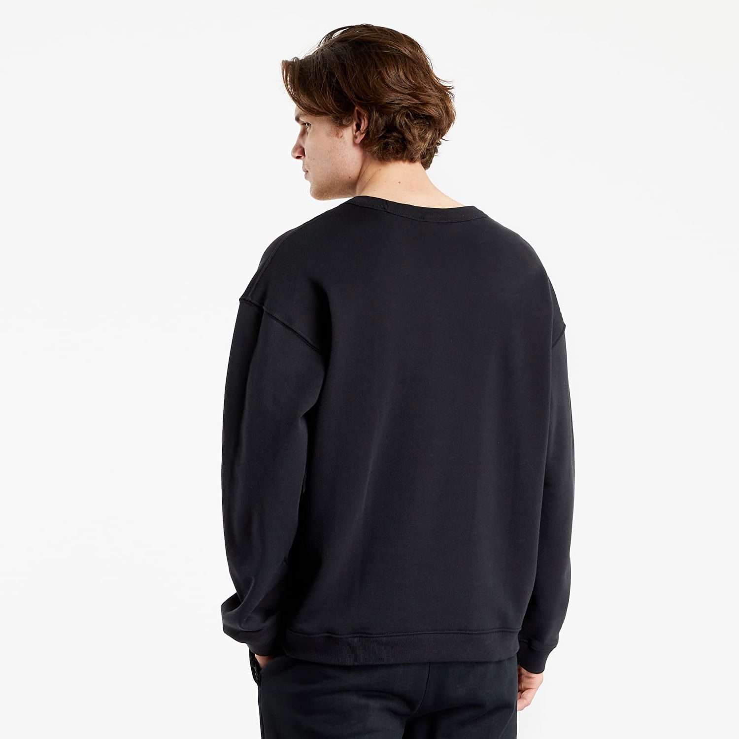 Sweatshirt adidas Originals R.Y.V. Silicone Double Linear Badge Crew Sweatshirt Sort | GN3293, 1
