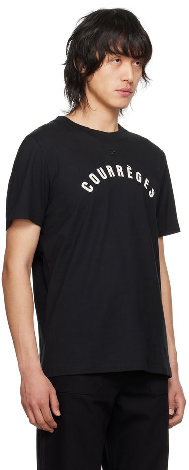 T-shirt Courrèges Courrèges Straight Graphic T-Shirt Sort | 124JTS008JS0112, 1