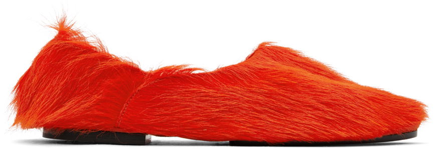 Sneakers og sko Jil Sander Long Hair Loafers Orange | J44WZ0001_P3788, 0