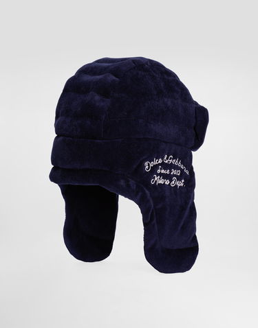 Hat Dolce & Gabbana Dolce & Gabbana Corduroy Trapper Hat Mørkeblå | LB5H64FUEFOB3895, 1