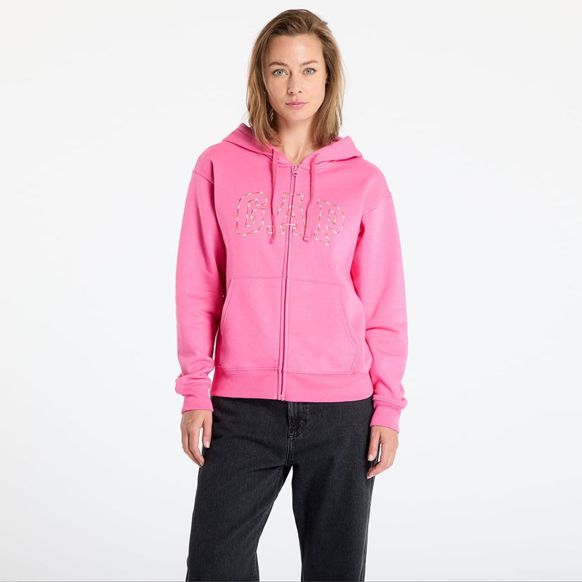 Sweatshirt GAP Logo Hoodie Lyserød | 678782-20