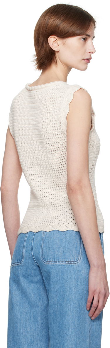 Sweater A.P.C. A.P.C. Palmyre Knit Top Hvid | COHHV-F23418, 2