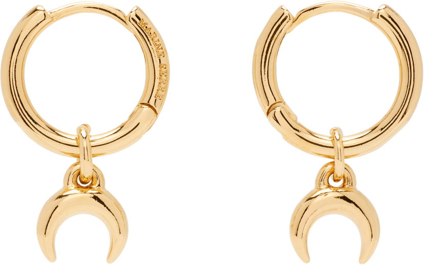 Øreringe Marine Serre Moon Mini Hoop Crescent Earrings Metalisk | UJW078ARMET0003