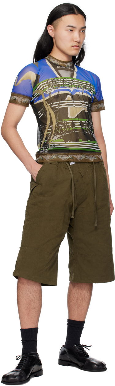 T-shirt Ottolinger Ottolinger Printed Mesh T-Shirt Blå | 101-100501-01, 4
