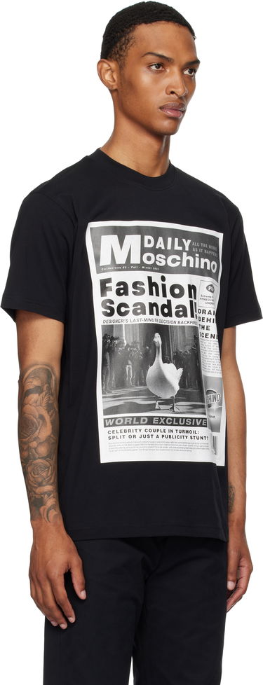T-shirt Moschino Moschino Daily Newspaper Graphic Tee Sort | 252ZZ072452411555, 1