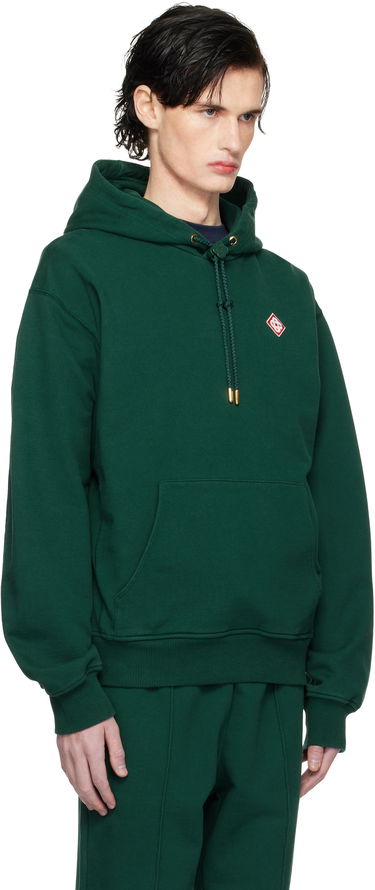 Sweatshirt Casablanca Diamond Logo Cotton-Jersey Hoodie Grøn | MPS25-JTP-292-01, 1