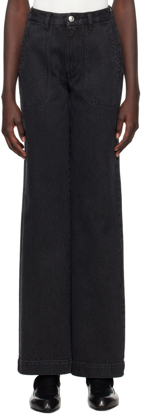 Jeans A.P.C. Wide Leg Jeans Sort | COGEX-F09085, 0