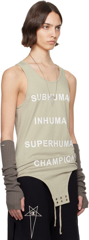 Tanktop Rick Owens Rick Owens Champion Edition Basketball Tank Top Grøn | CW01E1678 CHJG, 1