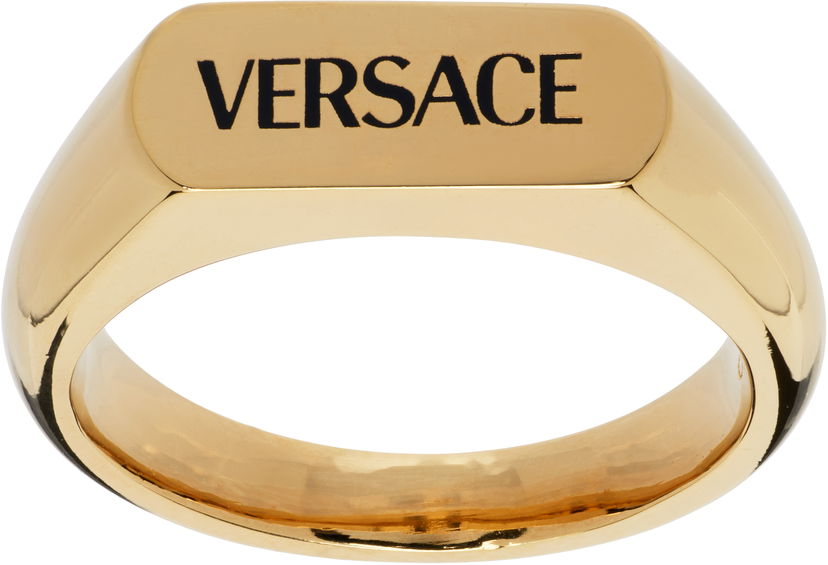 Ring Versace Versace Logo Gold Ring Gul | 1019362_1A00638