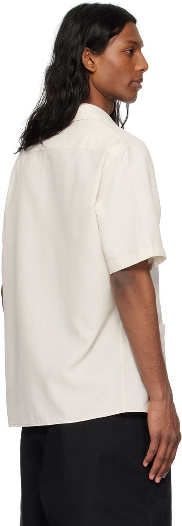 Skjorte Maison Margiela Maison Margiela Open Spread Collar Shirt Hvid | S50DR0009 M35267, 2