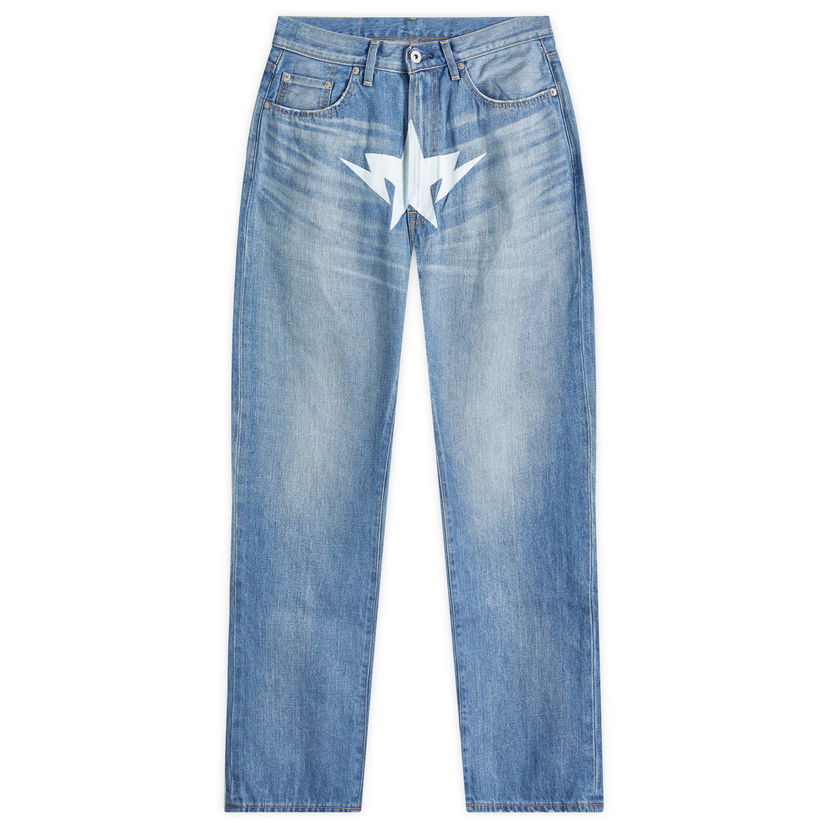 Jeans BAPE Twin Star Relaxed Fot Jeans Blå | 001DPK801003M-LIG