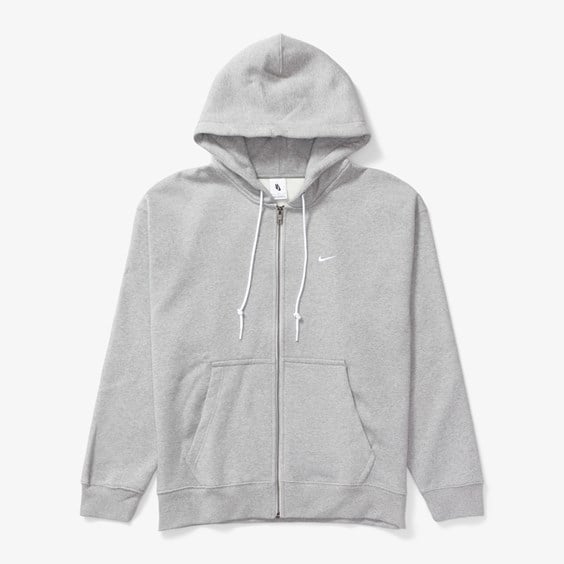 Sweatshirt Nike Solo Swoosh Full-Zip Hoodie Grå | DR0403-063, 0