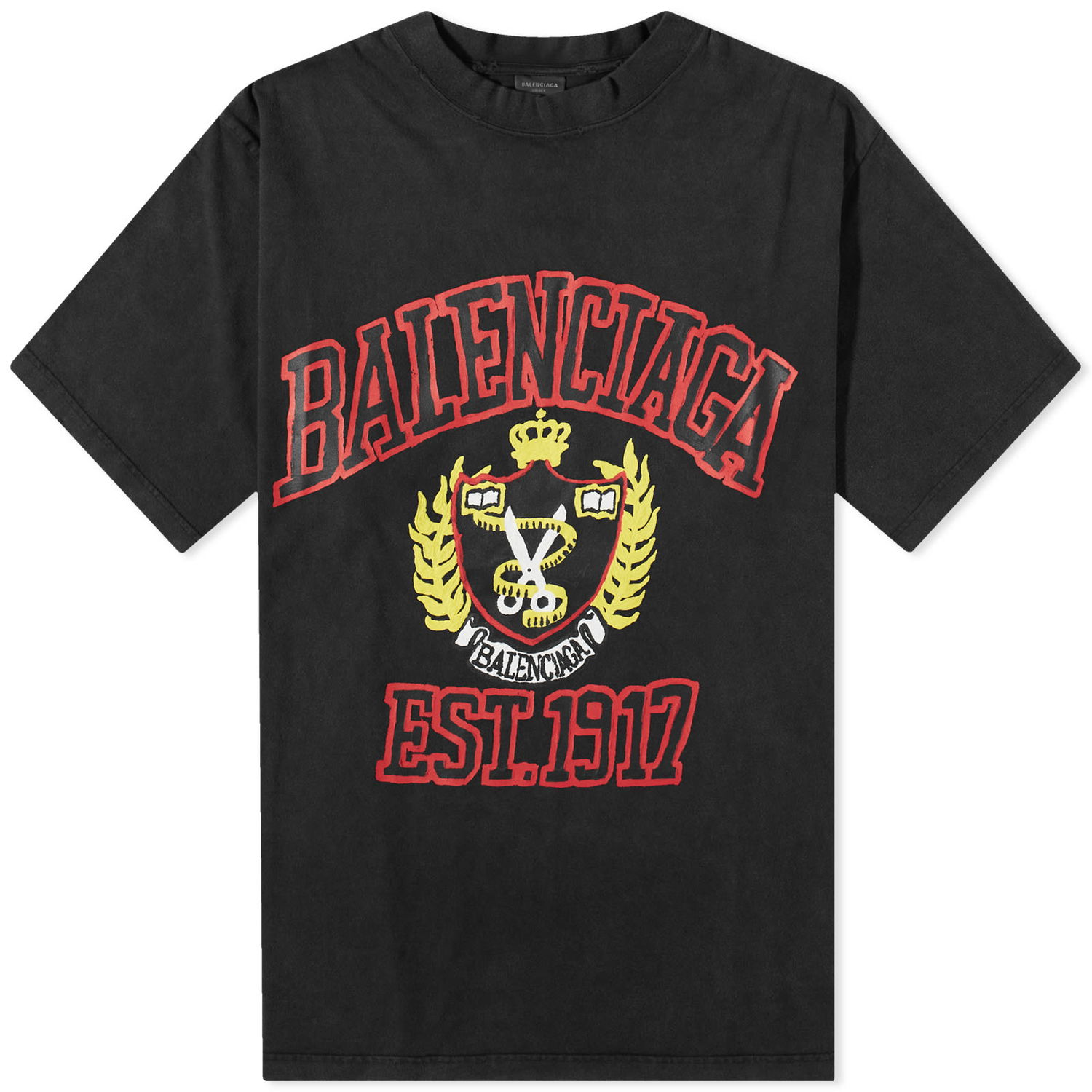 T-shirt Balenciaga College Tee Sort | 739784-TOVK1-1055, 0