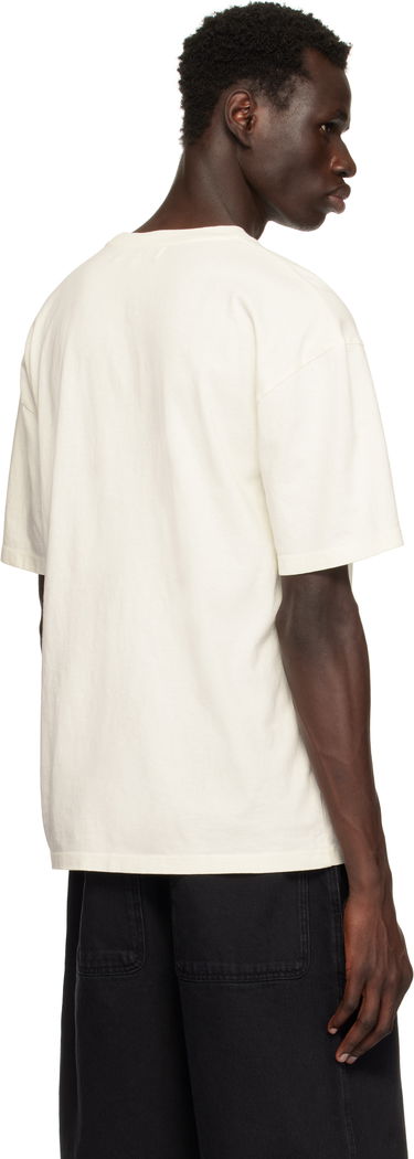 T-shirt Palmes Dyed Chest Logo T-Shirt Hvid | P10-0026-036, 2