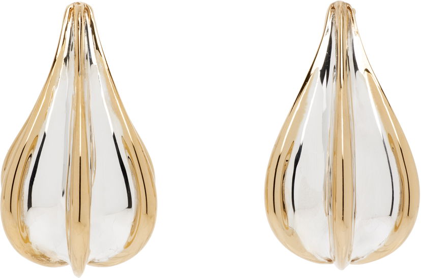 Øreringe Bottega Veneta Bottega Veneta Mini Gold & Silver Drop Earrings Metalisk | 838154 V507D