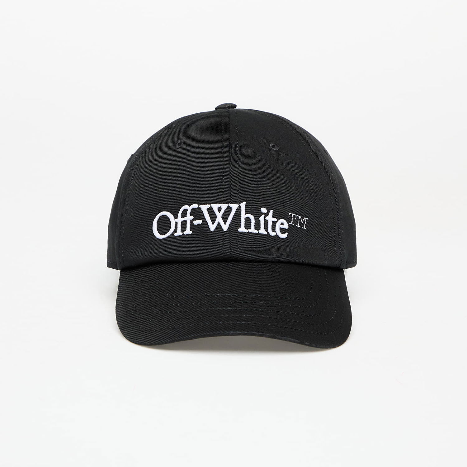 Kasket Off-White Off-White Drill Bookish Baseball Cap Sort | OMLA049C99FAB0011001, 0