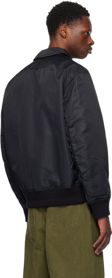 Bomberjakke BOSS HUGO Recycled Nylon Bomber Jacket Sort | 50541604, 2