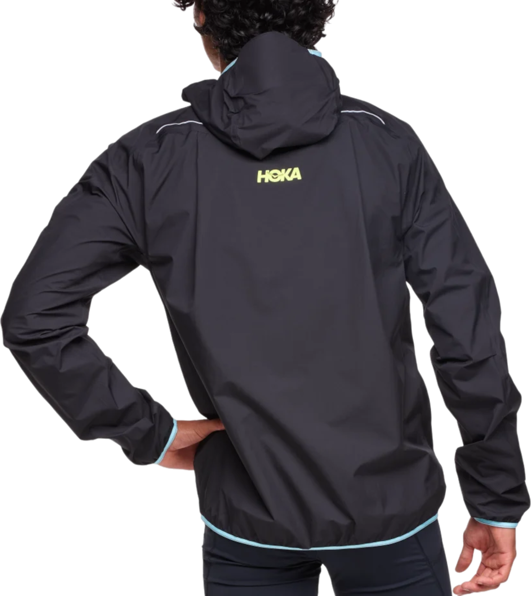 Vindjakke Hoka One One Tecsky Waterproof Jacket Sort | 1156094-blk, 1