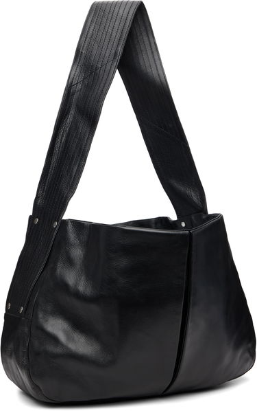Skuldertaske sage NATION Box Pleat Leather Bag Sort | S134 BOX PLEAT BAG LEATHER BLA, 2