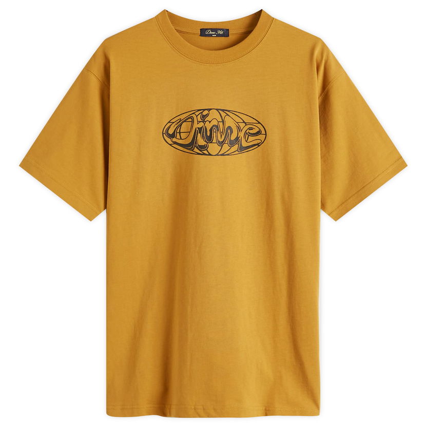 T-shirt Dime Dime Globe T-Shirt, Size Large Brun | DIMESP2561COF