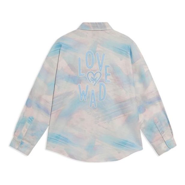 Skjorte Li-Ning Love Wade Logo Print Shirt Blå | AFDRA17-1