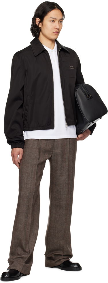 Vindjakke AMI AMI Zipped Jacket Sort | HJK063.PA0007, 3