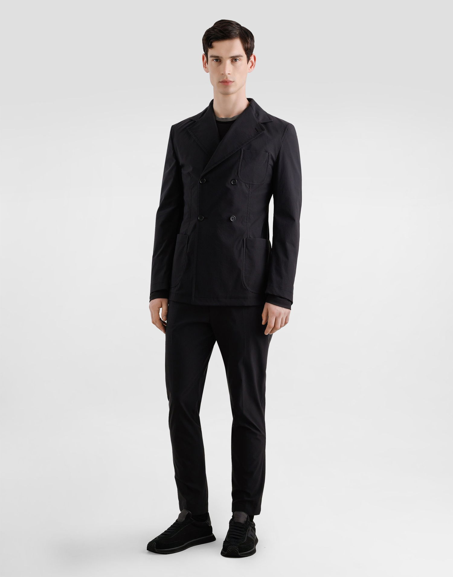 Bukser Dolce & Gabbana Dolce & Gabbana Nylon Canvas Cropped Trousers 52 Sort | GW13ETFUUDDN0000, 1