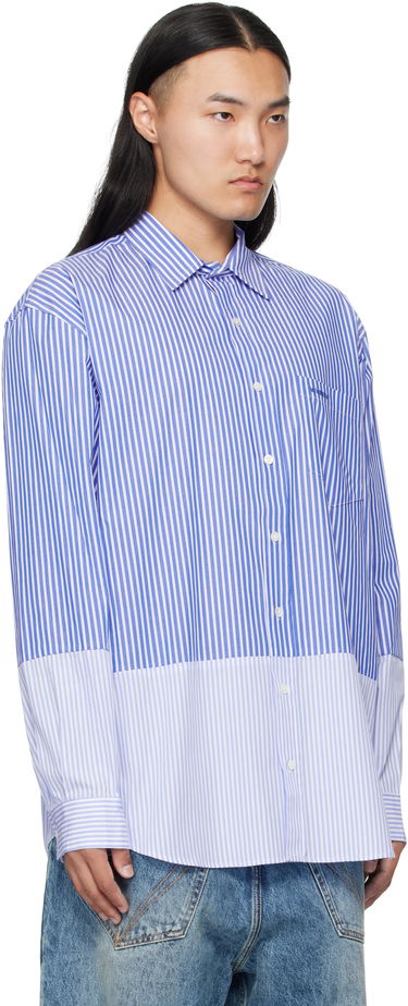Skjorte VETEMENTS VETEMENTS Splitted Striped Shirt Blå | UH76SH630SL, 1