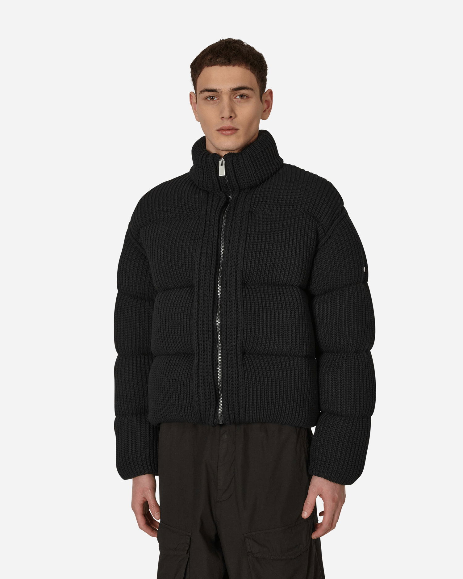 Puffer jakke Moncler 1017 ALYX 9SM x Cardigan Down Jacket Sort | 9B00001M1334 999, 0