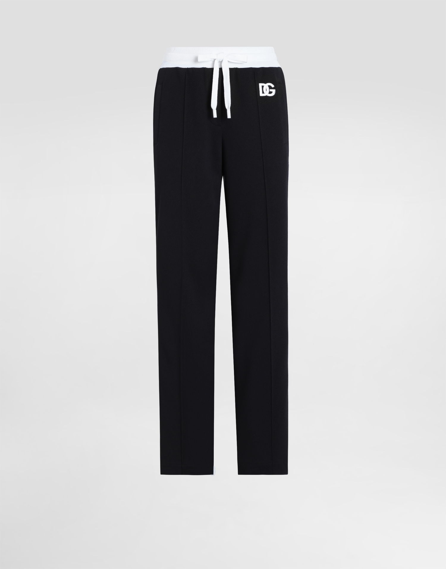 Joggingbukser Dolce & Gabbana Dolce & Gabbana Triacetate Jogging Pants with DG Logo Sort | FTC94ZGDCX8N0000, 0