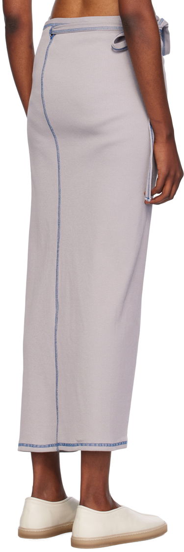 Nederdel Baserange Wrap Maxi Skirt Grå | SKGW-CH-WI24, 2