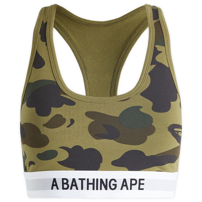 Bh BAPE A Bathing Ape 1st Camo Sport Bra Grøn | 001UWK302001L-GRN