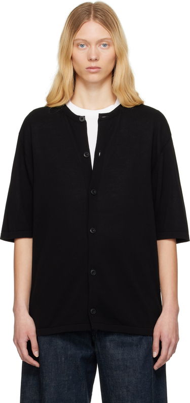 Sweater LEMAIRE Lemaire Short Sleeve Cardigan Sort | TO1371 LK1041, 0