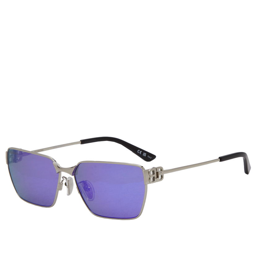 Solbriller Balenciaga BB0374SK Sunglasses Shiny Lilla | BB0374SK-003