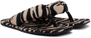 Tøj The Attico Attico Indie Flip Flops Beige | 243WS797 PA14, 3